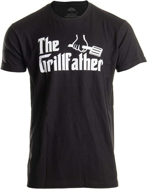 The Grillfather | Funny Dad Grandpa Grilling BBQ Meat Humor T-Shirt Joke for Men | Amazon (US)