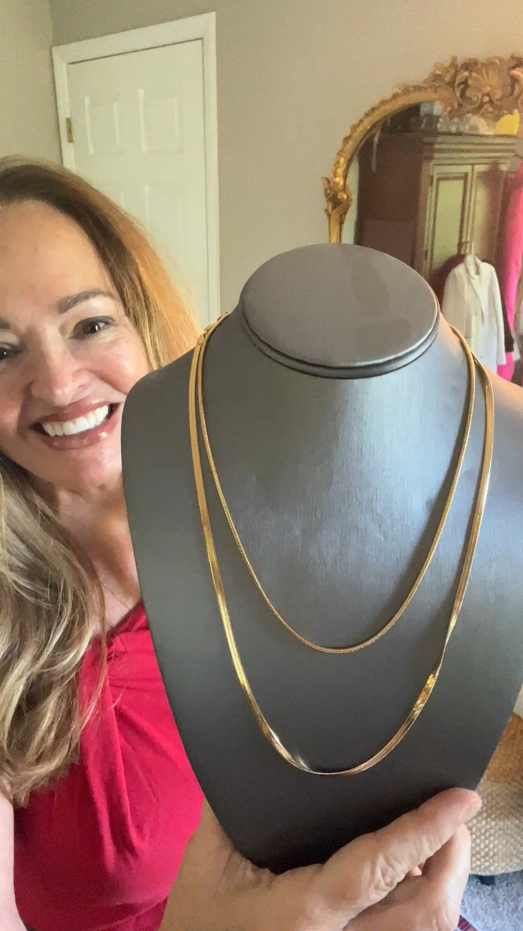 Snake and Serpentine chain with lobster clasp. Gold plated over stainless steel. Available in other metal colors and lengths. Make for a great gift idea. Also perfect for travel .

#LTKmomlife #LTKgrwm #LTKTravel