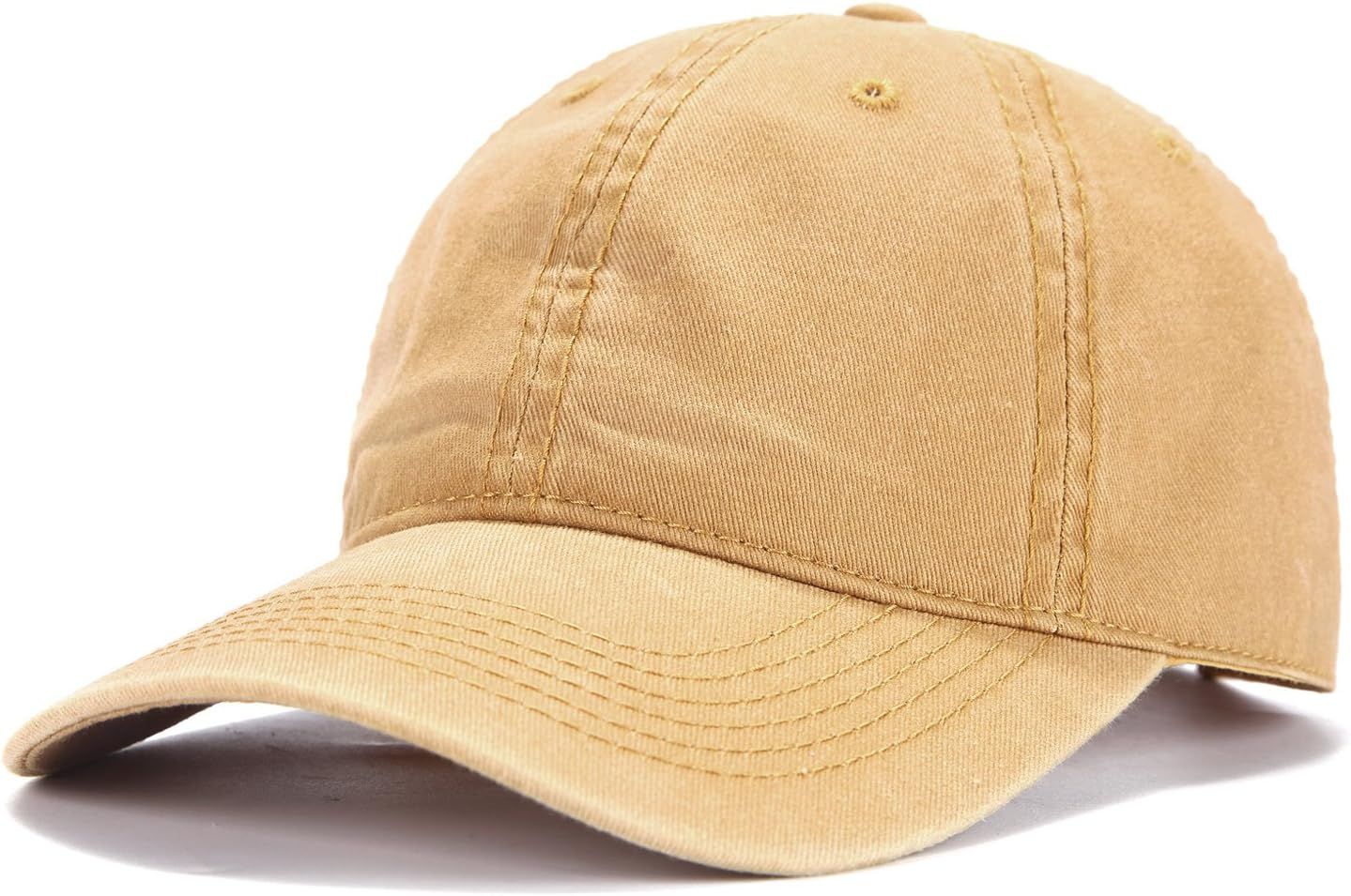 Edoneery Men Women Baseball Cap-Low Profile Adjustable Washed Cotton Golf Dad Hat | Amazon (US)
