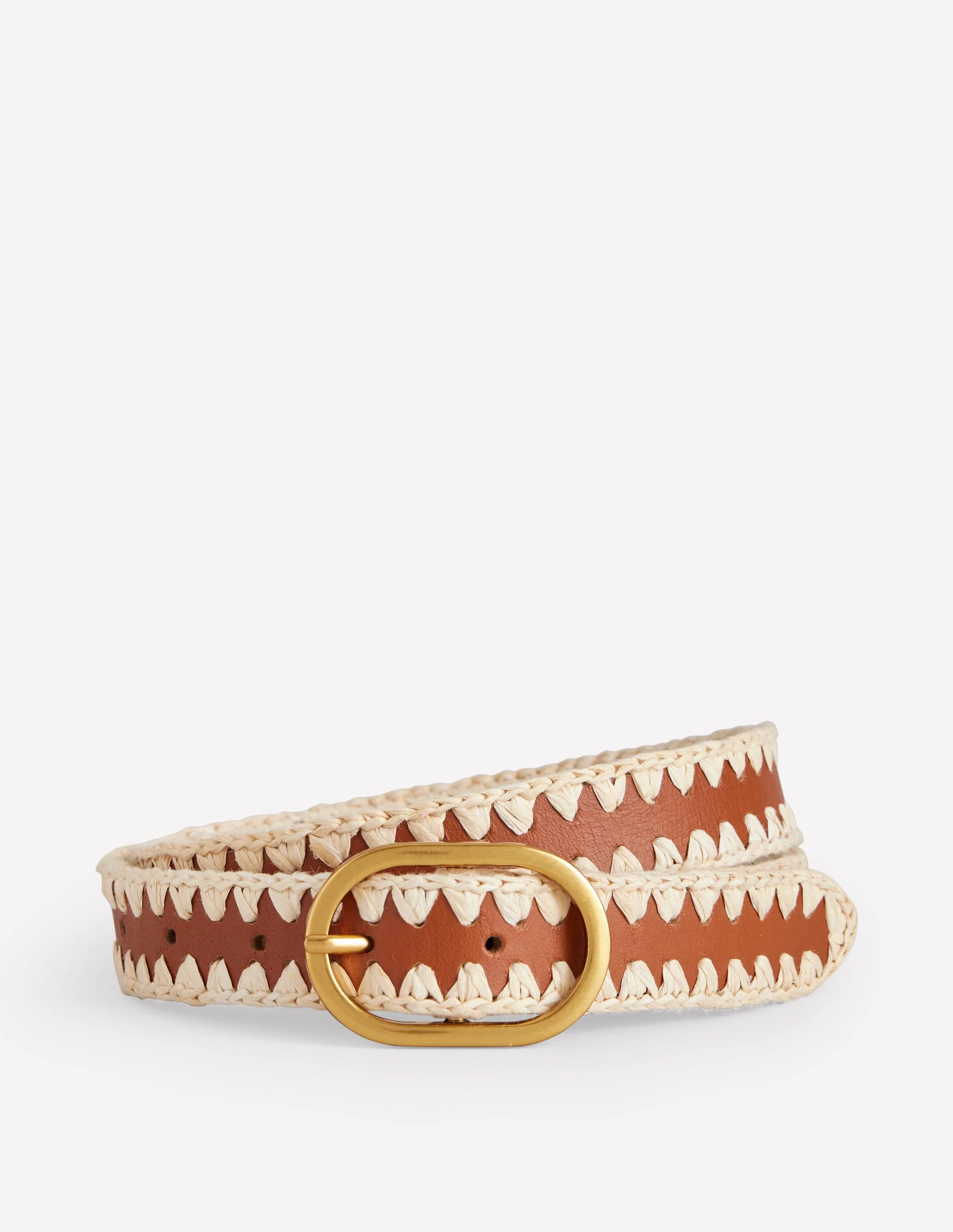 Whipstitch Classic Belt-Tan | Boden (US)