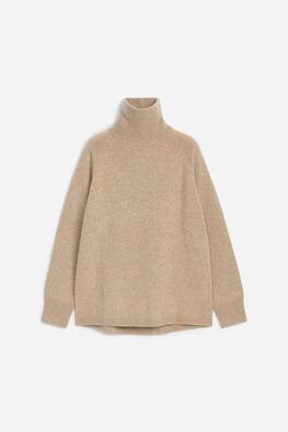 Rollkragenpullover aus Kaschmirmix - Beige - Ladies | H&M AT | H&M (DE, AT, CH, NL, FI)