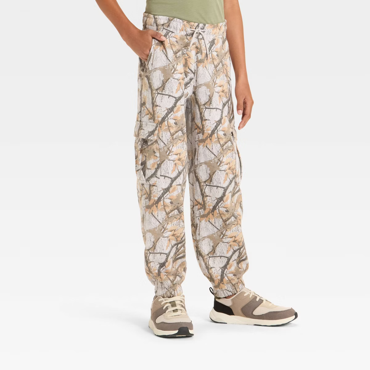 Boys' Mid-Rise Fleece Cargo Jogger Pants - art class™ | Target