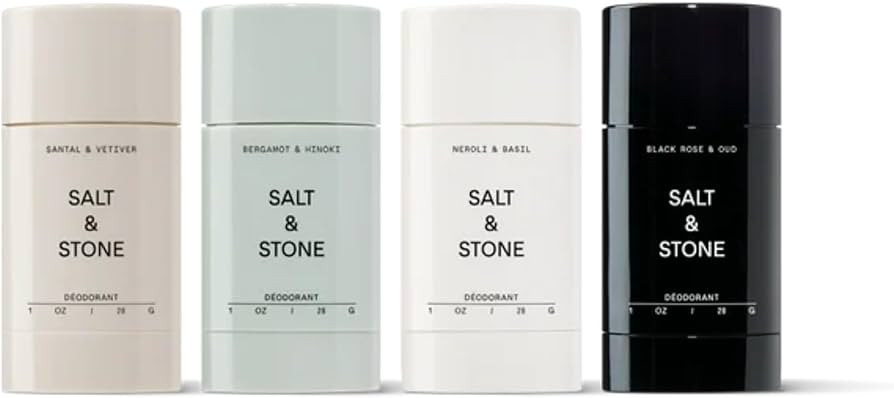 Salt & Stone Natural Deodorant Mini Pack for Women & Men | Extra Strength Natural Deodorant | Alu... | Amazon (US)