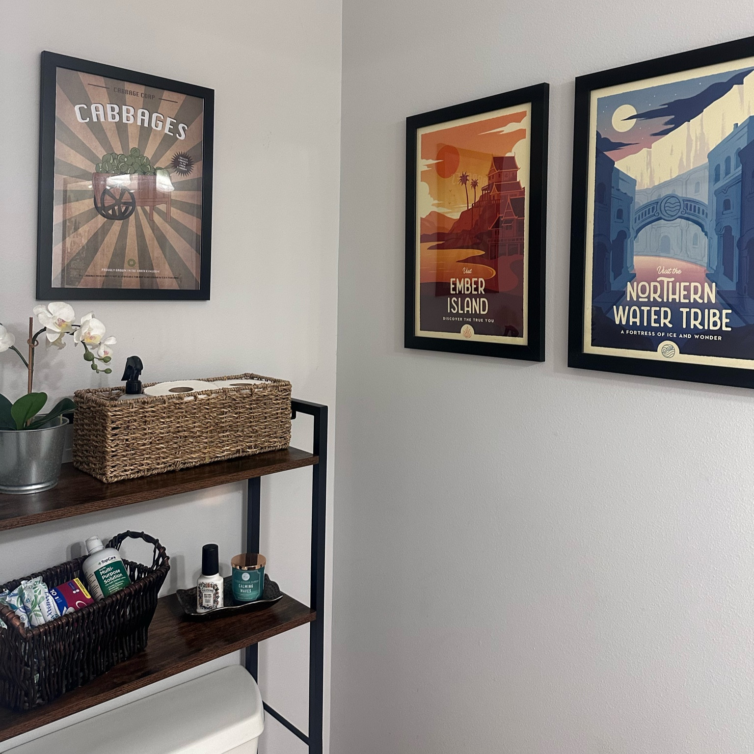 These are my favorite pieces in our Avatar the Last Airbender themed half bathroom! 

#LTKhome