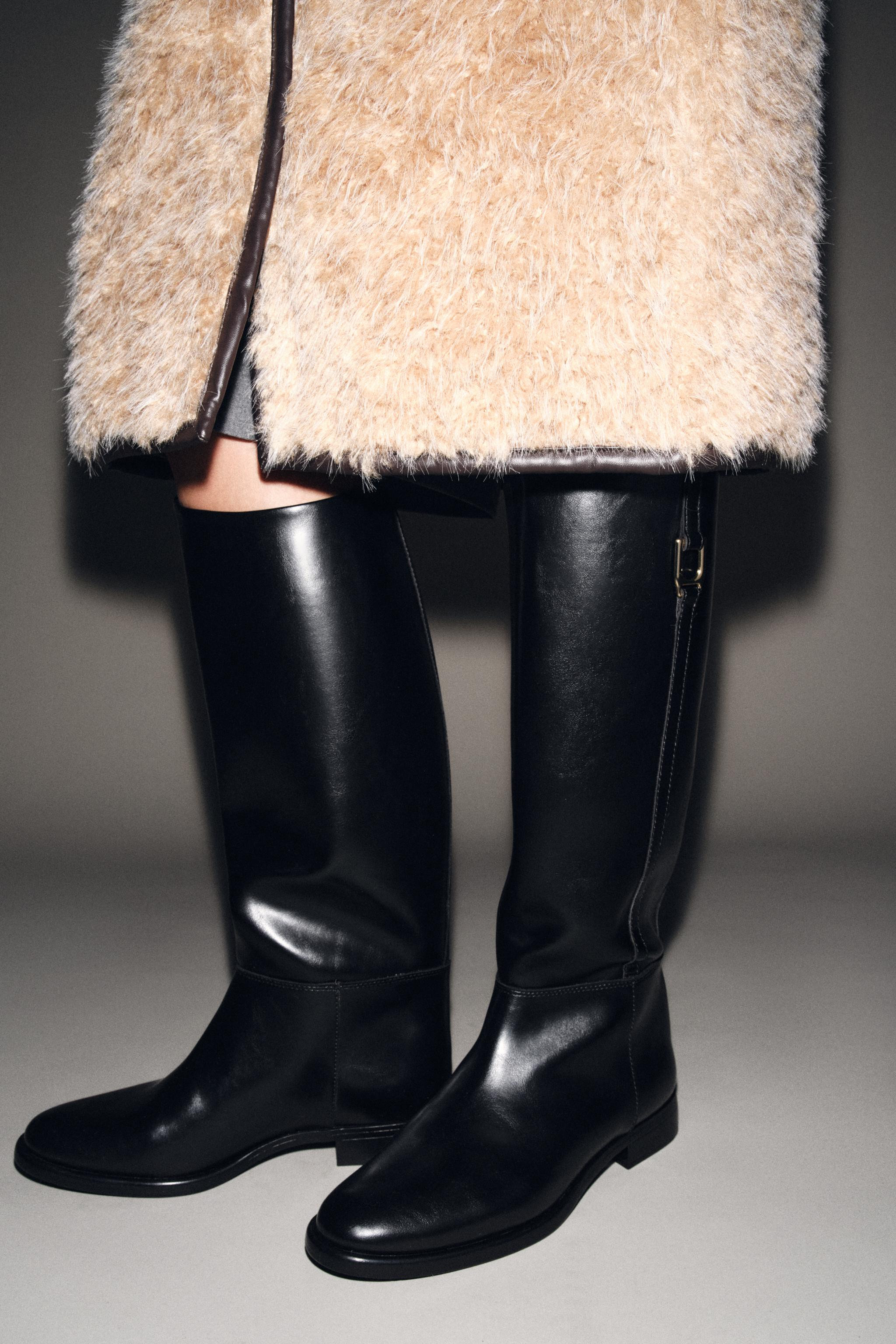 FLAT RIDING BOOTS | Zara AU