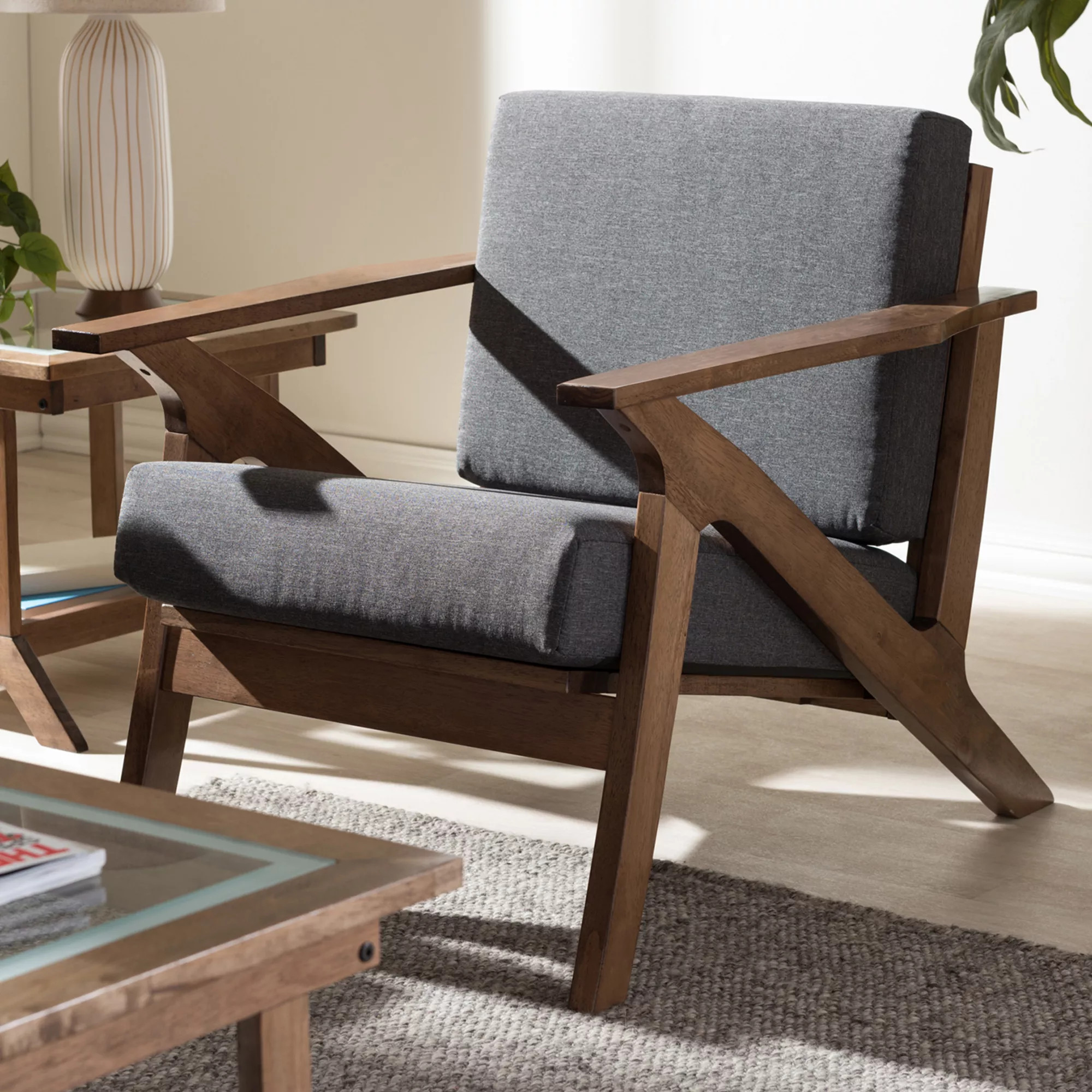 Baxton Studio Cayla Mid-Century Modern Arm Chair | Kohl's
