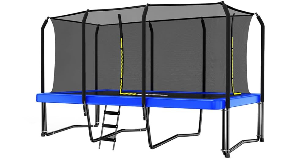 Zupapa 1500LBS Weight Capacity Rectangle Trampoline 10x17FT 9X15FT 8X14FT Outdoor Square Gymnasti... | Amazon (US)
