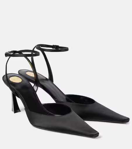 Aimée 75 satin slingback pumps | Mytheresa (US/CA)
