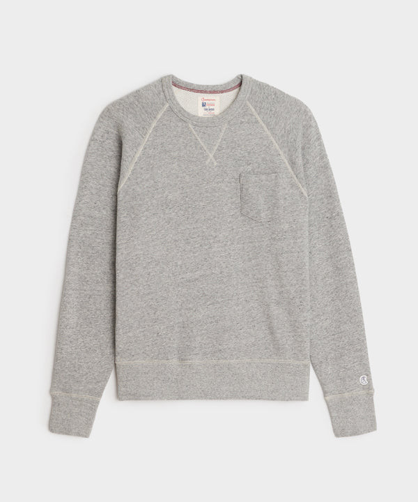 Champion Midweight Pocket Sweatshirt in Antique Grey Mix | Todd Snyder