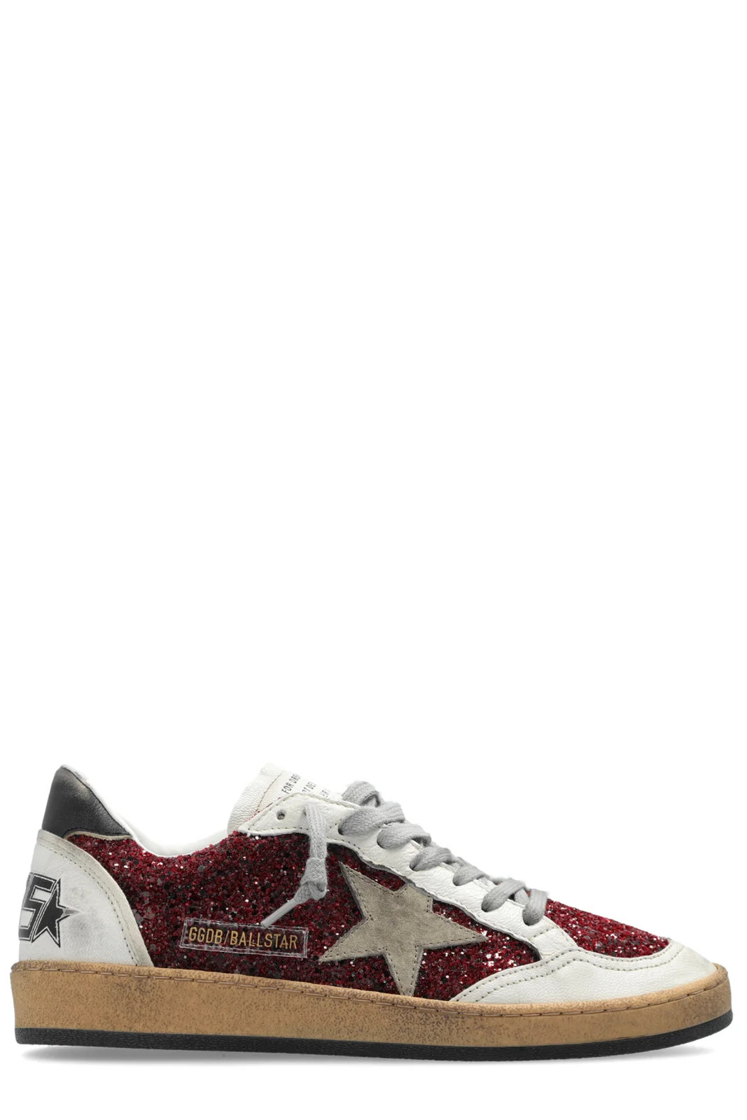 Golden Goose Deluxe Brand Ball Star Panelled Glittered Sneakers | Cettire Global