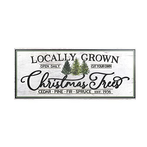All Chic 23.62" L x 9.84" W Christmas Wood Hanging Sign Christmas Signs For Home Decor Ornament with Rope Holidays Wall Decor Rustic Indoor Outdoor Horizontal Sign For Classroom Office Decor… | Amazon (US)