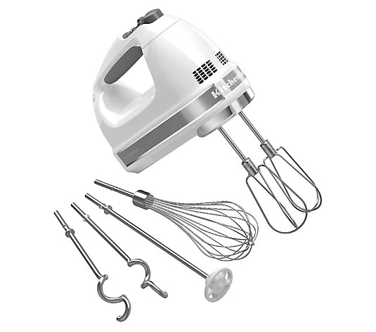 KitchenAid 9-Sp eed Hand Mixer with Turbo Beat er II Accessori - QVC.com | QVC