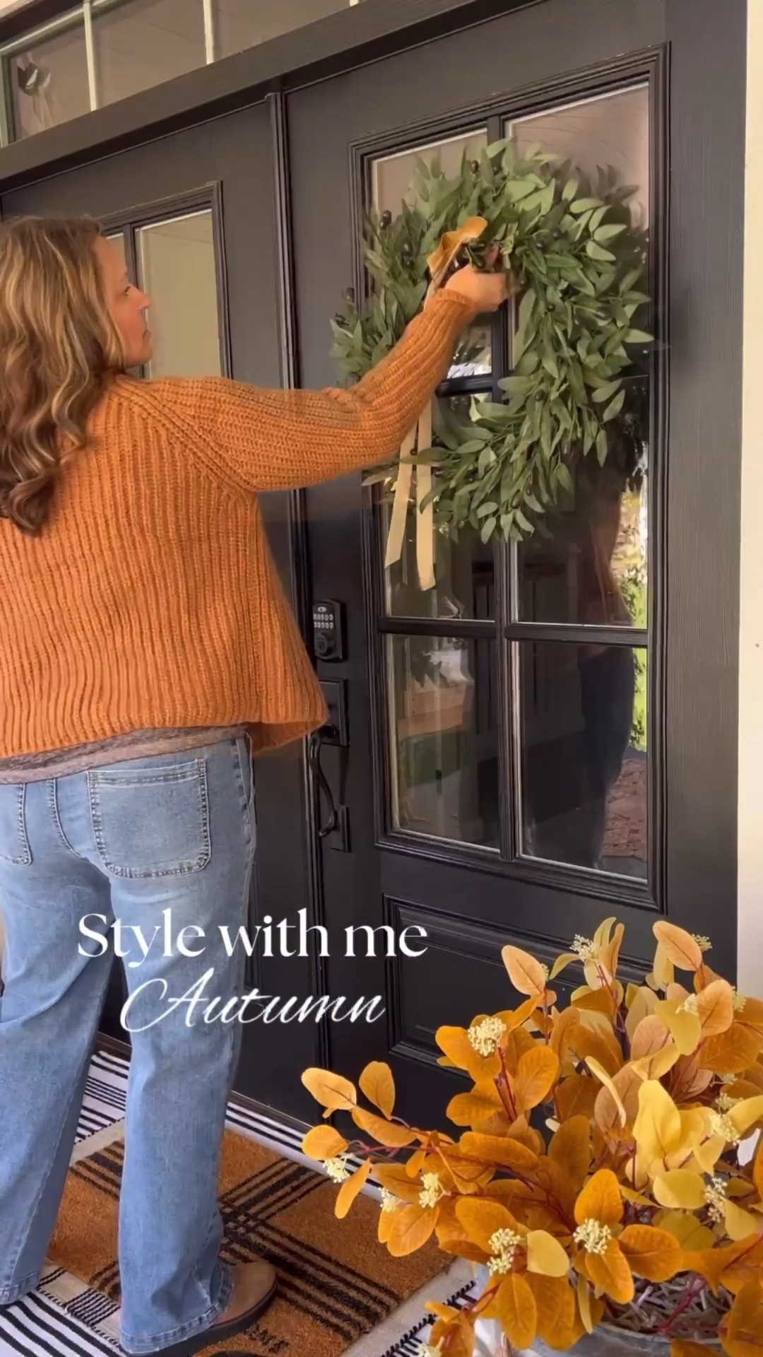 There’s no easier place to welcome a new season than right at the front door. A simple porch refresh sets the tone for the entire home with just a few intentional layers—nestling heirloom pumpkins along the steps, hanging a rich foliage wreath, and adding warm, textured pillows to the seating. It’s a quiet, beautiful reminder that autumn has arrived before you even cross the threshold. How are you styling your entryway this fall? 🌾🍂

#LTKSeasonal #LTKHome