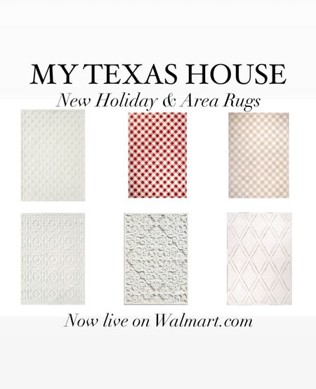 Our new area rugs and holiday rugs are now live on Walmart!

My Texas House 

#LTKHoliday #LTKSeasonal #LTKhome
