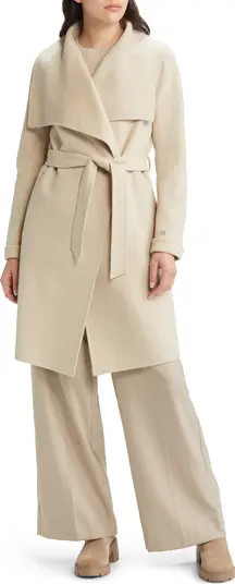 Soia & Kyo Belted Wool Blend Wrap Coat | Nordstrom | Nordstrom