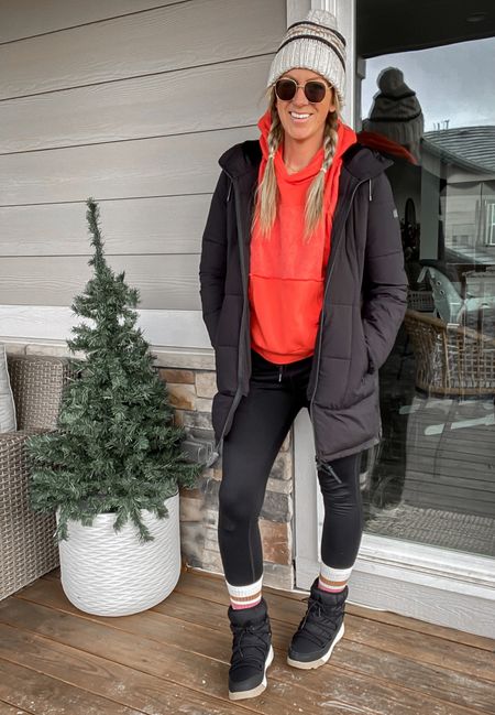 Hoodie - 40% off! Stayed tts (large) but can size down
Leggings - 40% off! TTS (large long) fleece lined, 2 colors and 2 prints!
Boots - tts (11) legit soooo comfy! More colors
Jacket - linked this years version and a similar 

#LTKHoliday #LTKSeasonal #LTKsalealert