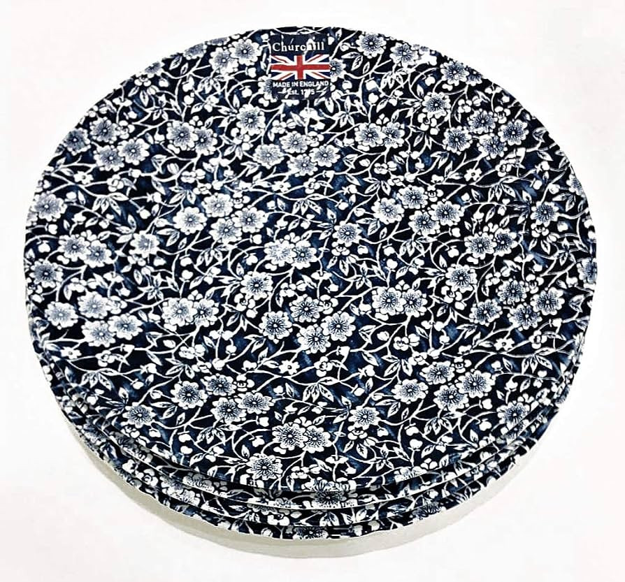 Royal Wessex by Churchill Victorian Calico Floral Dinner Plates - Set of 4 | Made in England | Amazon (US)