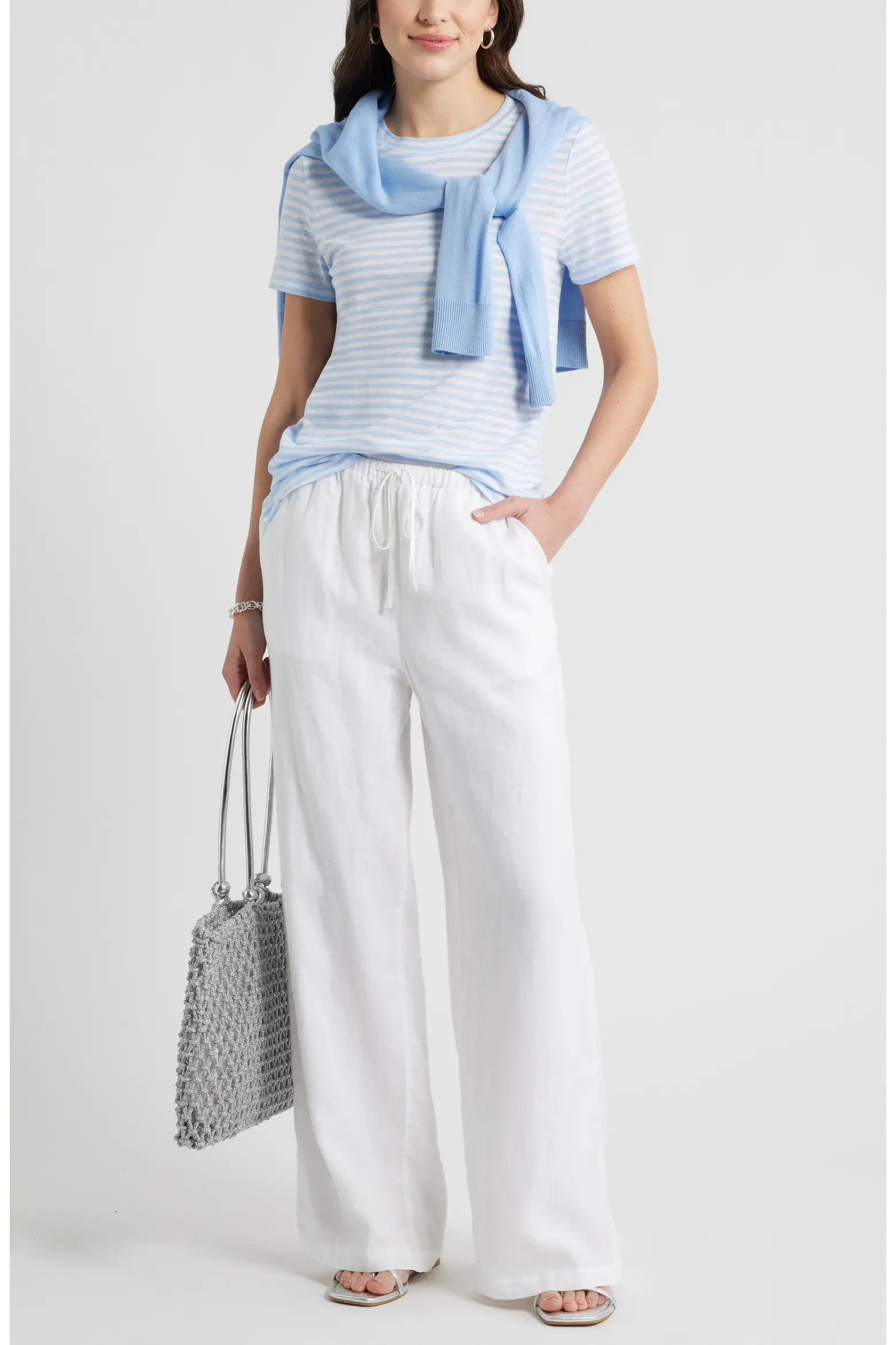 Easy Wide Leg Linen Pants (Women) | Nordstrom | Nordstrom