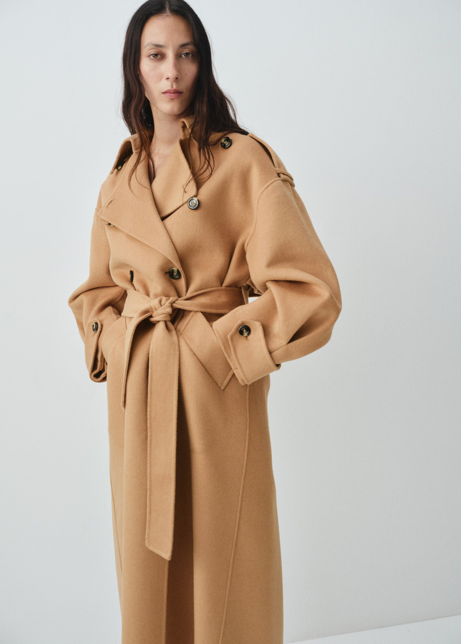 Double-breasted wool coat | Mango (US/MX/AU)