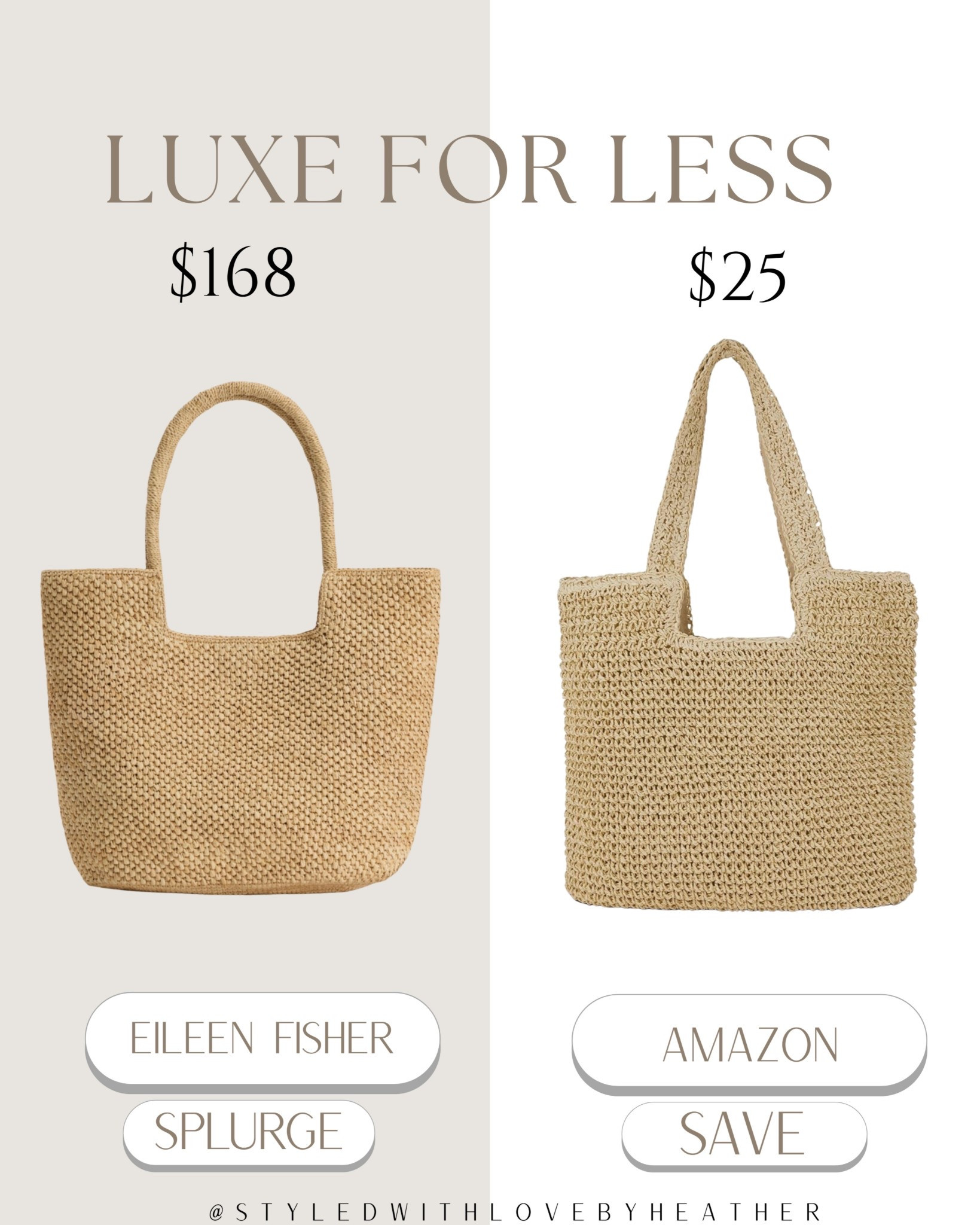 This $25 Amazon tote just saved you $140+ 👀✨

The perfect everyday bag for spring/summer, beach days, errands & travel 🤎

Minimal, chic, and goes with literally everything

Linked on my LTK 🛍️

 

 #LTKootd #LTKSwim #LTKTravel