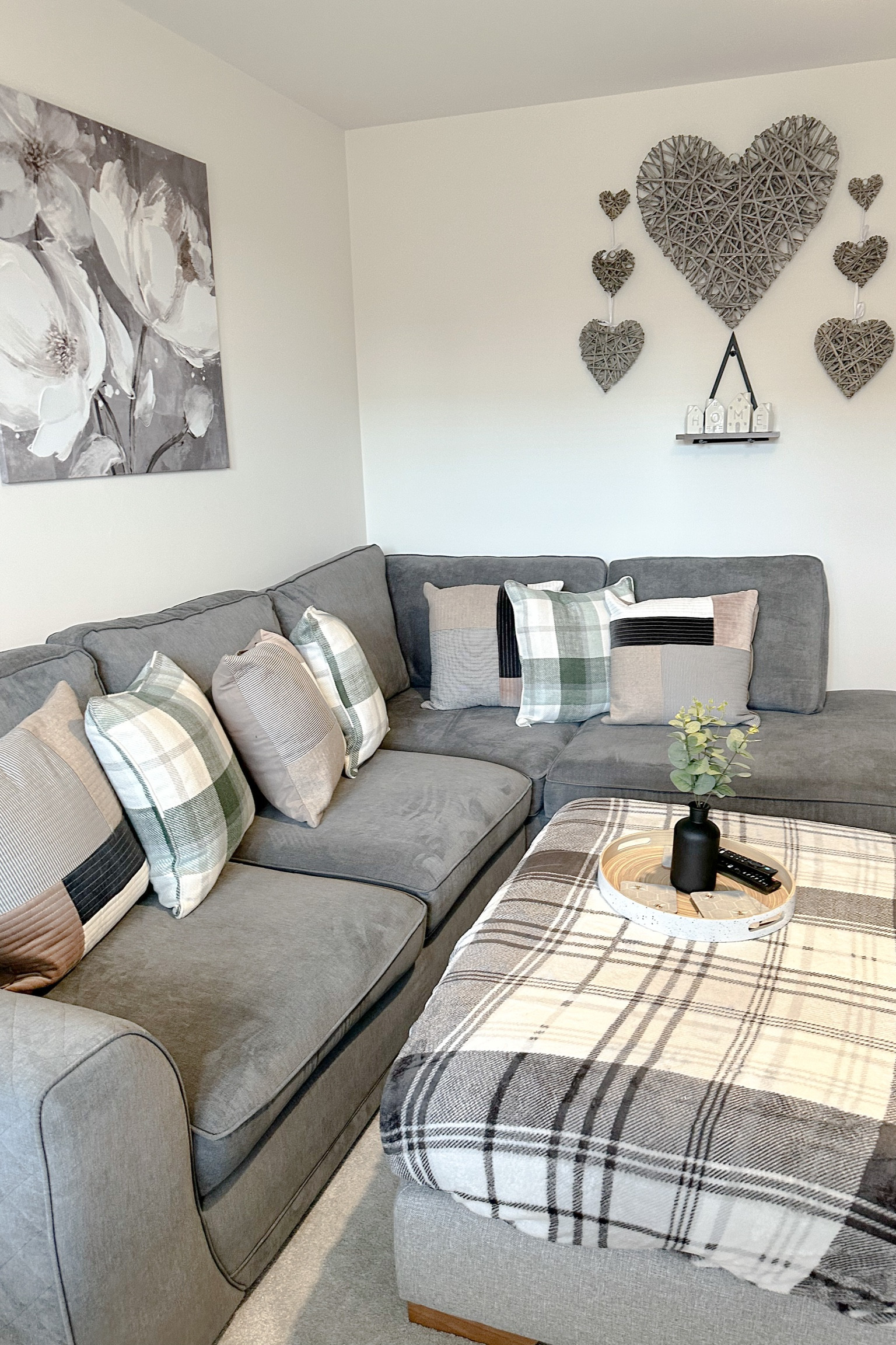 Living room decor - grey themed.
Cushions,Small hearts, plant -B&M
Sofa- DFS


#LTKhome #LTKFind #LTKstyletip