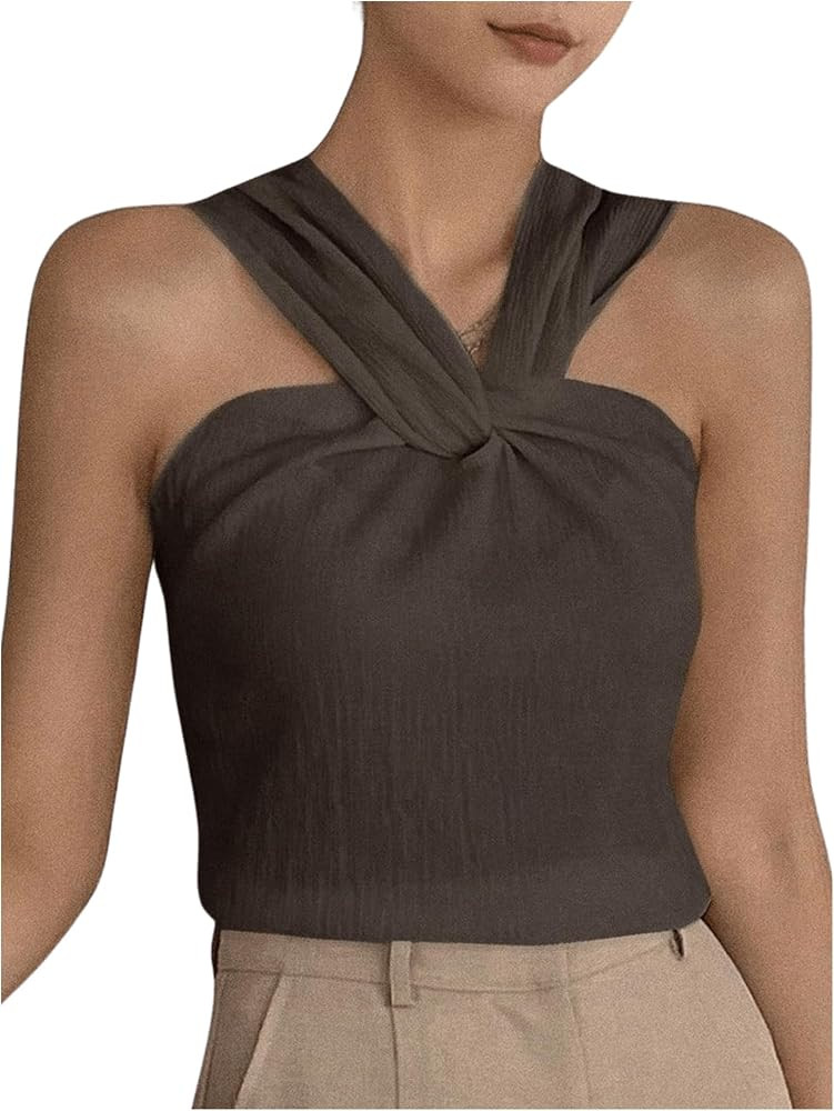 SweatyRocks Slim Fitted Tank Top | Amazon (US)