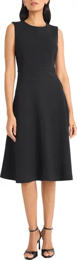 Waist Detail Sleeveless Fit & Flare Dress | Nordstrom