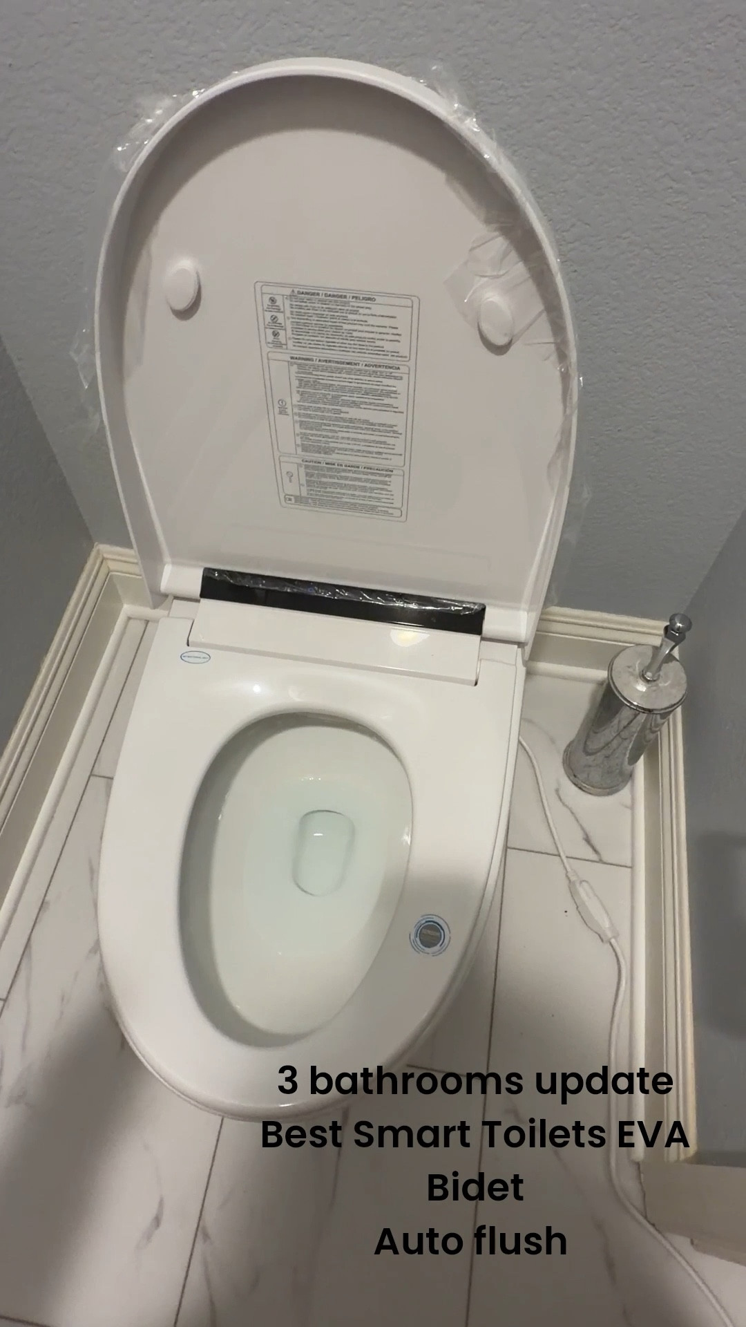 Smart Toilet with incredible features like: self flush, warmed seats, bidet, drying etc


#LTKHome #LTKstorytime #LTKvlog