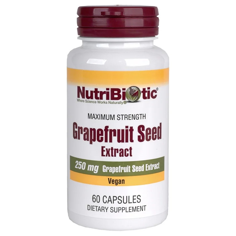 NutriBiotic Grapefruit Seed Extract Capsules, Maximum Strength, 250 Mg, 60 Ct | Walmart (US)
