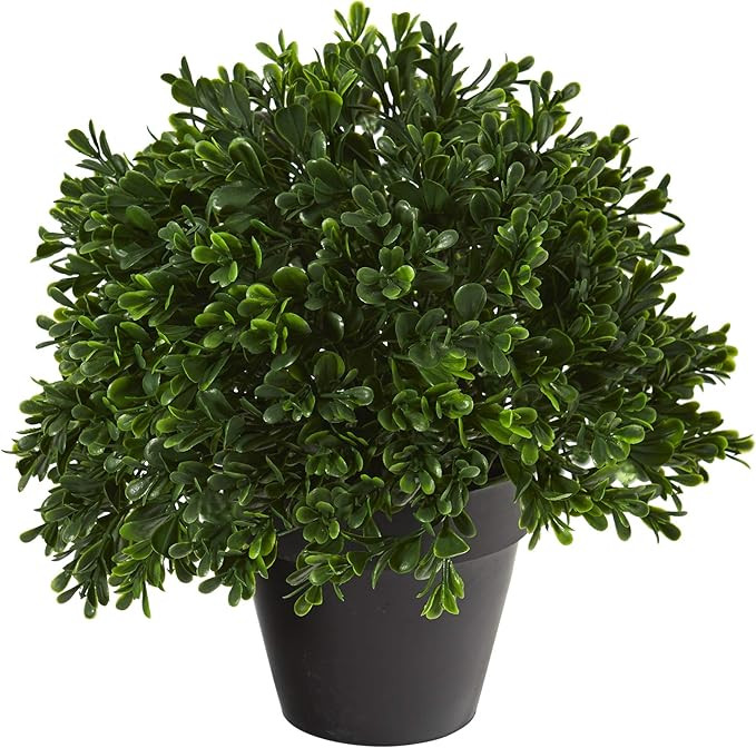 Nearly Natural 10in. Boxwood Topiary Artificial Plant UV Resistant (Indoor/Outdoor) | Amazon (US)