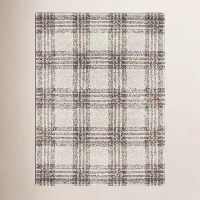 Kage Monte Brown/Gray/Black Classic Plaid Area Rug | Wayfair North America