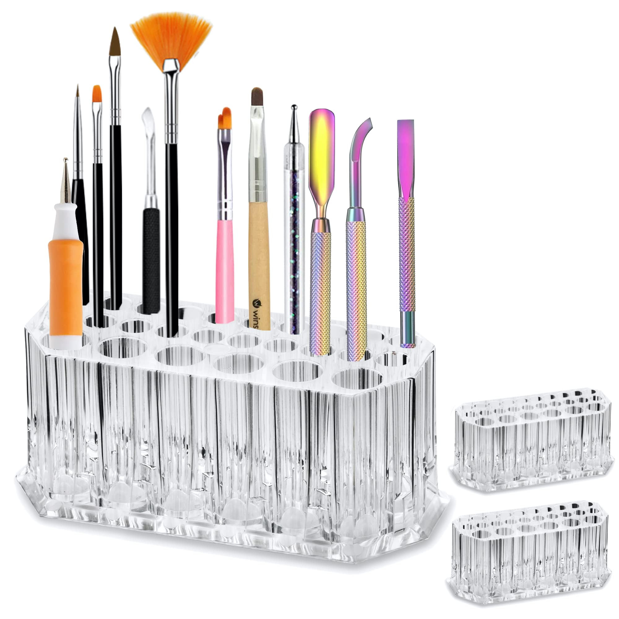 BY ALEGORY Acrylic Nail Art Tool Organizer Storage for Storing Pro Beauty Finger Nailcare Art Kit... | Amazon (US)