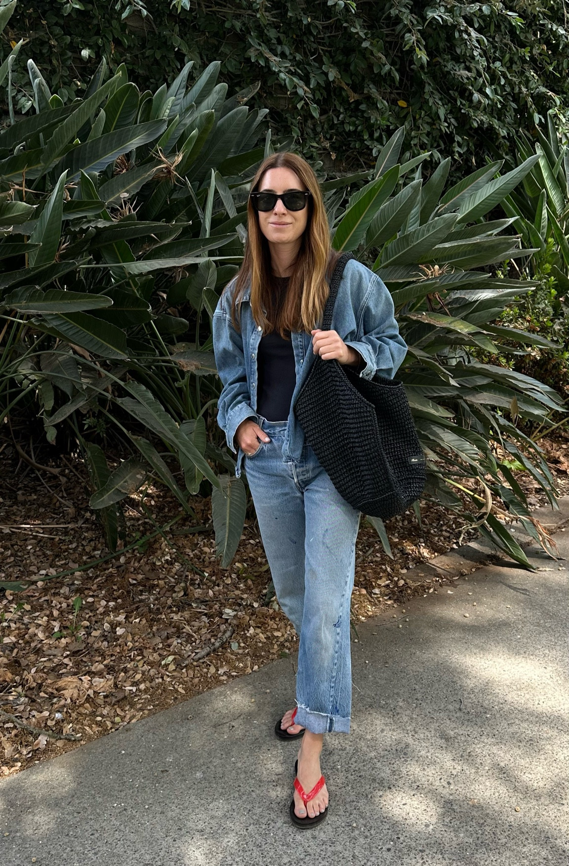 Morning at the Zoo — denim on denim (just easy)… ok and I wear this denim shirt so much I’m considering the Argo Khaite version because I’m wanting one slightly longer to wear as a jacket into fall. Linking a few others I like too! 