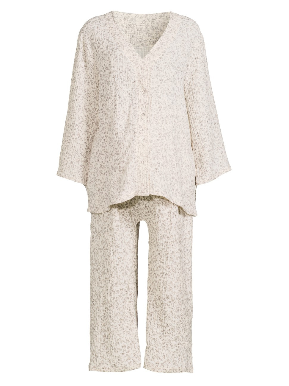 Women's Floral Muslin Gauze Nursing Set - Ichika - Size Small | Saks Fifth Avenue