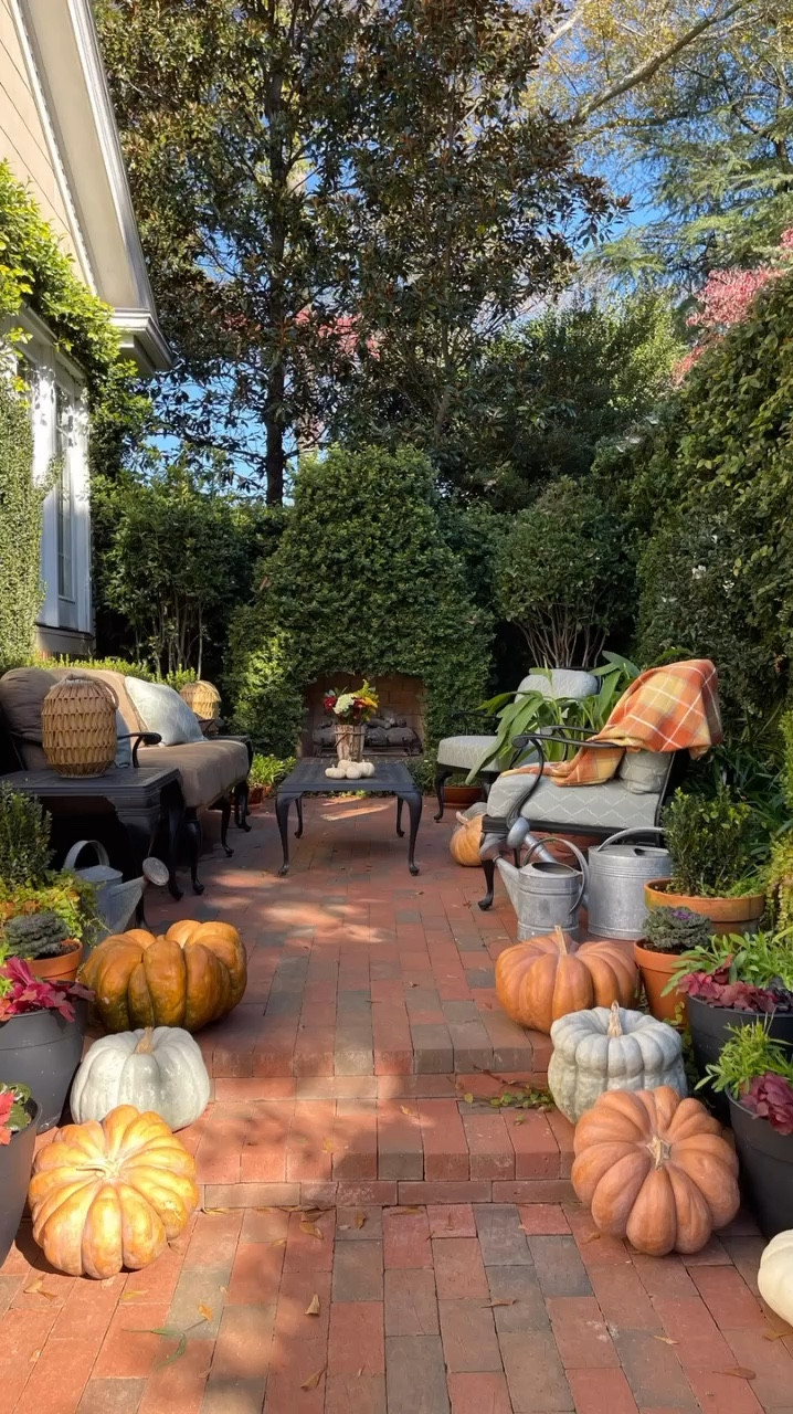 Who else is excited for that crisp fall air? I’m reminiscing about these cozy courtyard moments from a few years ago. There’s just something magical about fall when the temps finally cool down, and you can enjoy your outdoor spaces again. From warm sunlight filtering through the trees to the crunch of leaves underfoot, this season brings such a peaceful vibe. 🍁🌾

I can’t wait to get back out there and soak it all in again this year! Do you have an outdoor spot you love to decorate for fall? 🍁🍂🐿️

#FallCourtyard #OutdoorFallVibes #CozyFallDays #AutumnInspo #SeasonalDecor #OutdoorSpaces #FallFeels #AutumnBliss #CozyOutdoorMoments #FallNostalgia

#LTKHome #LTKSeasonal #LTKStyleTip