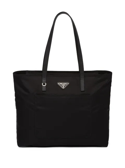 logo plaque tote bag | Farfetch (US)