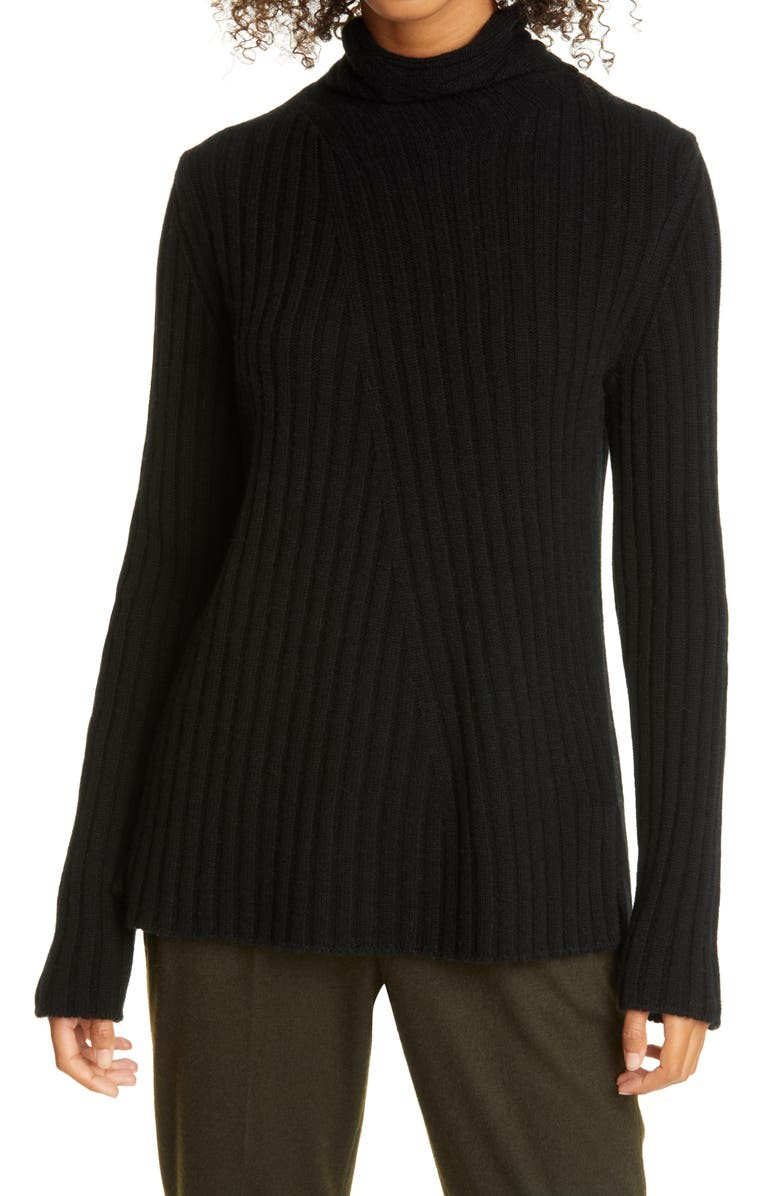 Vince Twist Neck Wool & Cashmere Turtleneck Sweater | Nordstrom | Nordstrom