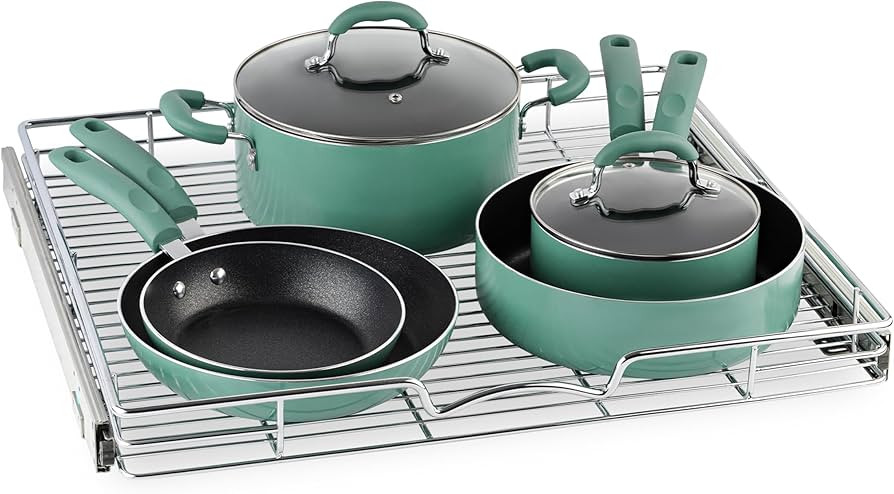 HOLDN’ STORAGE Pull Out Cabinet Organizer, Heavy Duty Caddy w/Lifetime Limited Warranty -22”W... | Amazon (US)