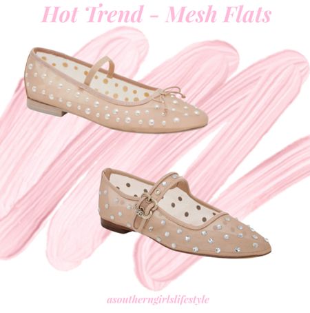 Mesh Embellished Flats are a New Hot Trend & I’m loving it! They will be darling with pretty much everything!

🤍Dolce Vita Imitation Pearl Blush Mesh Flats (I ordered these cause Pearls have my heart)
🤍Sam Edelman Vintage Pink Mesh Gem Mary Jane Flats

Shoes. Spring Outfit. Resort Wear.

#LTKstyletip #LTKSeasonal #LTKshoecrush
