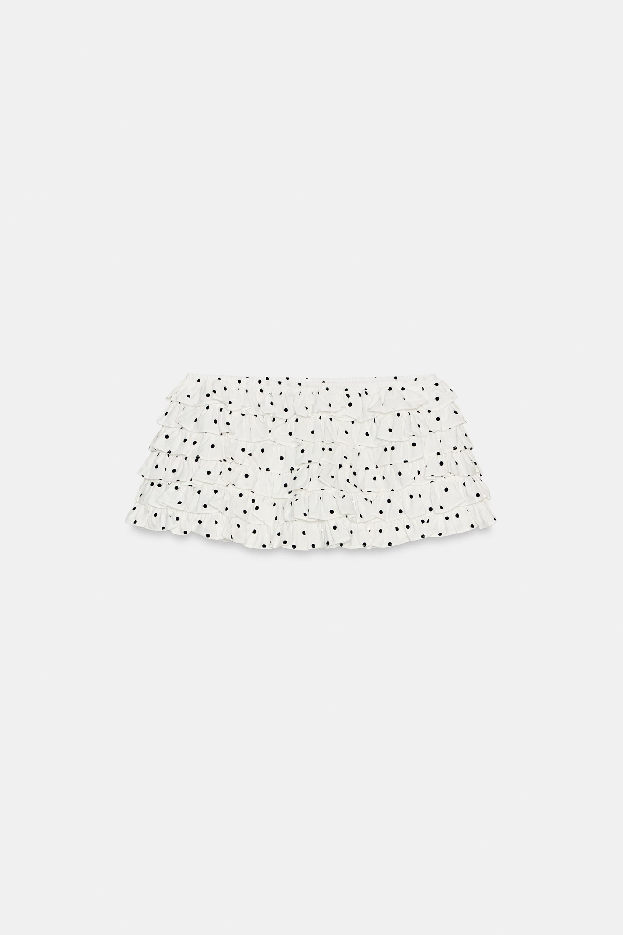 MINI RUFFLED POLKA DOT SHORTS | Zara UK