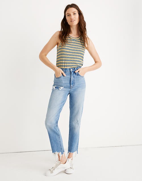 Classic Straight Jeans in Corrie Wash: Step-Hem Edition | Madewell