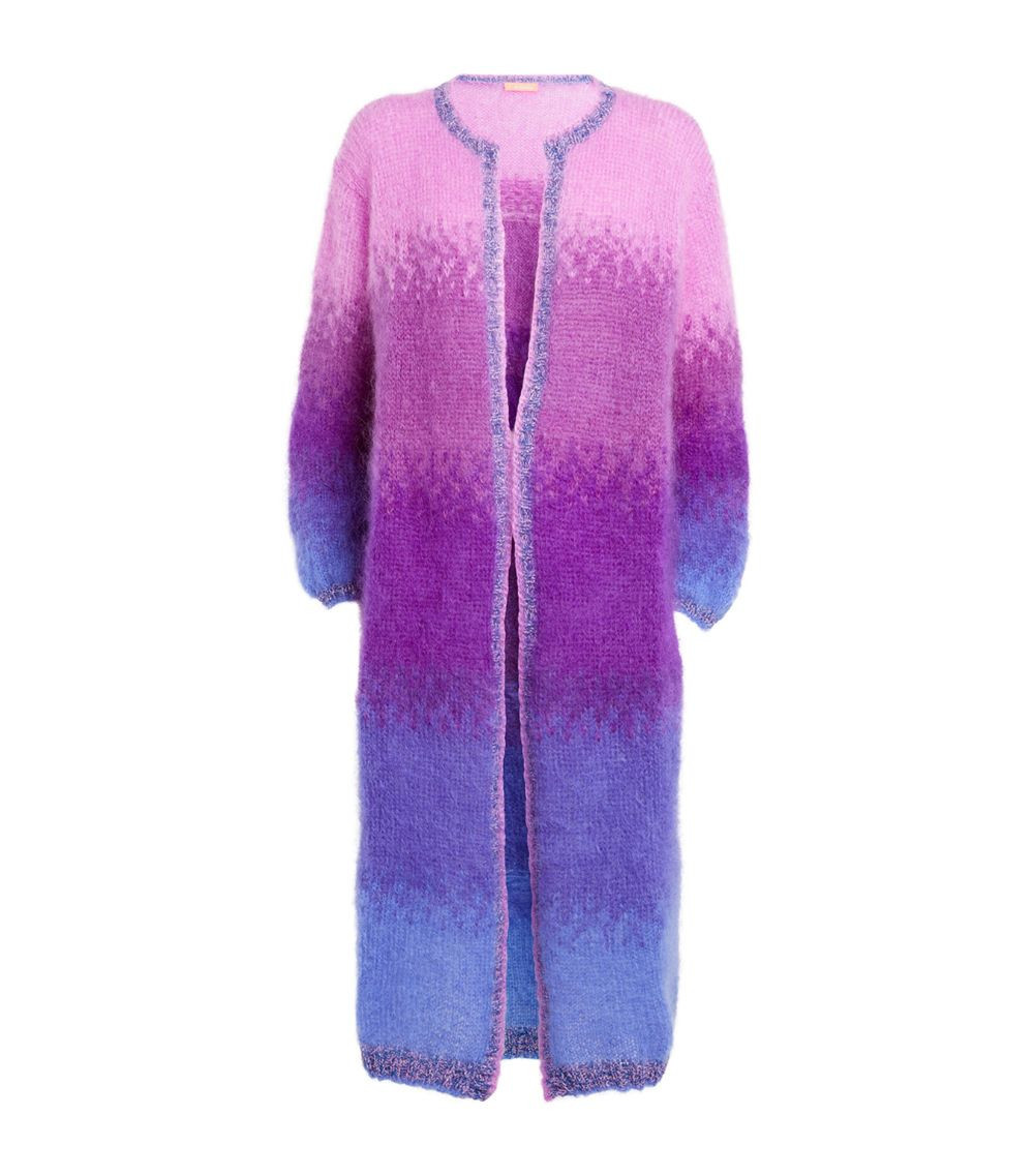 Mohair-Blend Knitted Coat | Harrods