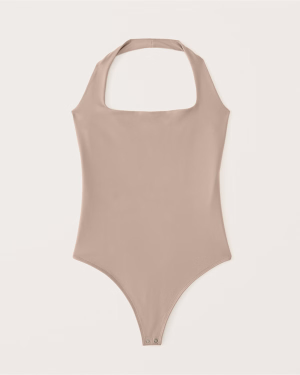 Women's Double-Layered Seamless Fabric Halter Bodysuit | Women's Tops | Abercrombie.com | Abercrombie & Fitch (US)