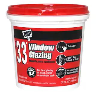 33 1 qt. White Window Glazing | The Home Depot