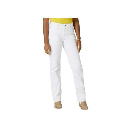 Wrangler Womens Straight Leg Jeans Bright White 6x32 | Walmart (US)