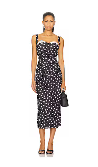 LPA Carla Midi Dress in Black. - size L | Revolve Clothing (Global)