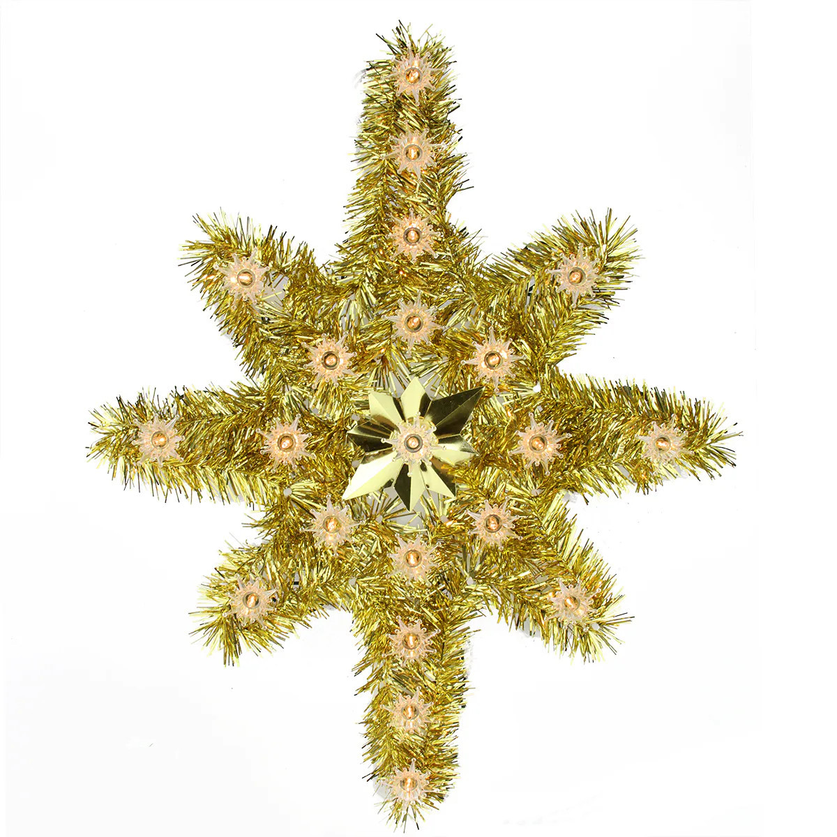 Northlight 21-in Star Clear Clear Christmas Tree Topper | 31576676 | Lowe's