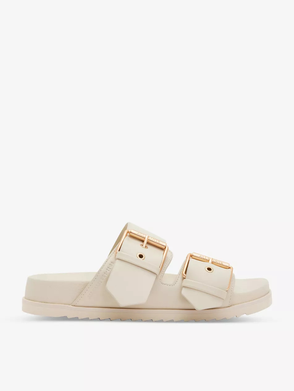 Sian double-strap leather sandals | Selfridges