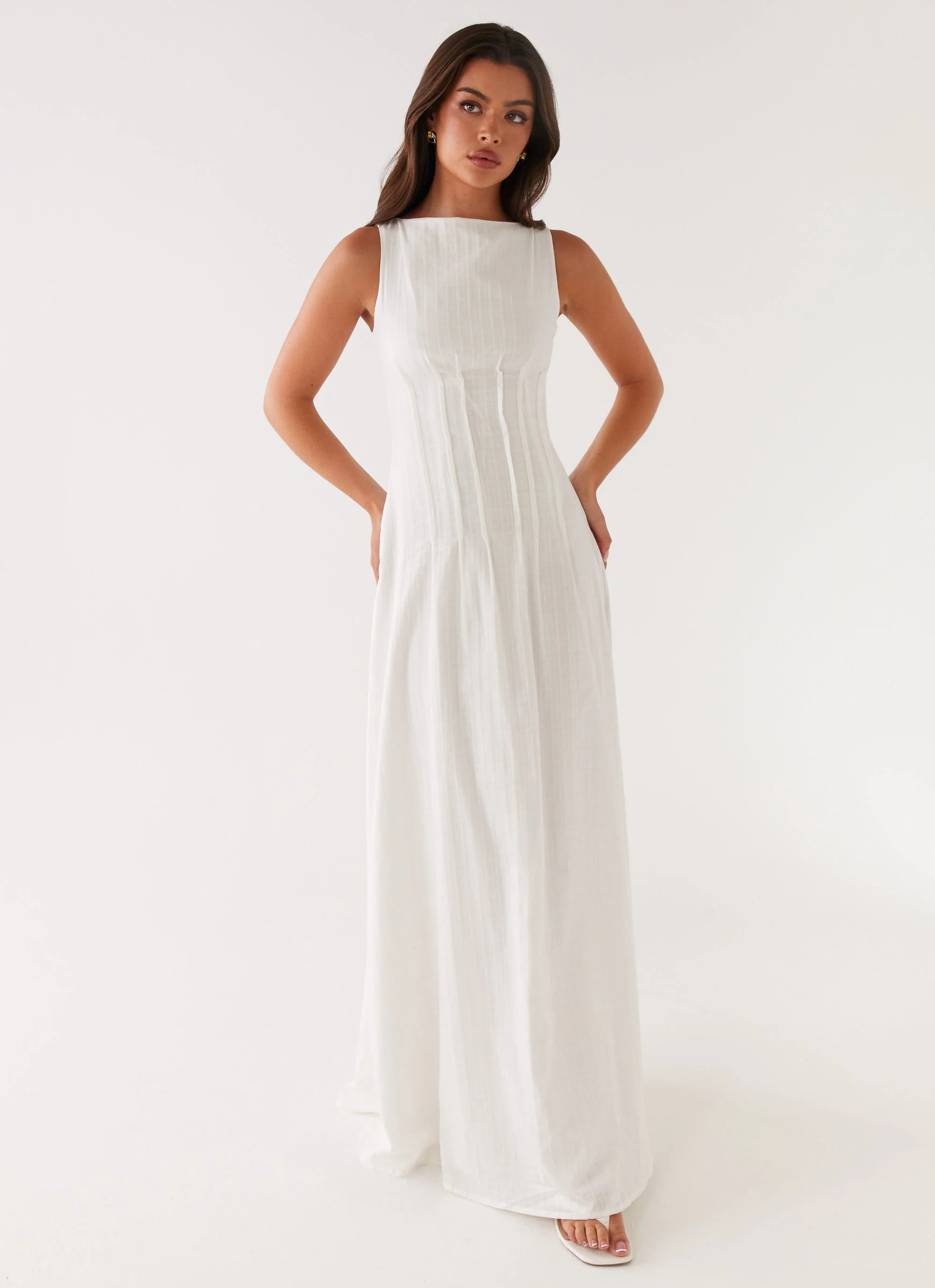 Maloney Maxi Dress - White | Peppermayo (Global)