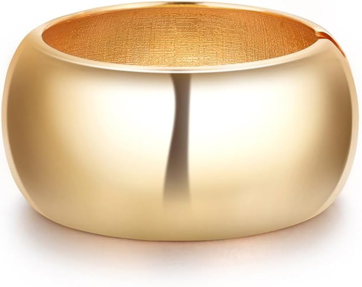 Chunky Gold Cuff Bracelets Bangle Bracelets for Women 14K Gold Polished Thick Waterdrop Statement... | Amazon (US)